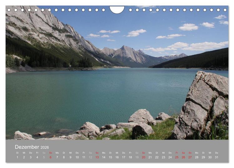 Produktbild: Rocky Mountains 2026 (Wandkalender 2026 DIN A4 quer), CALVENDO Monatskalender