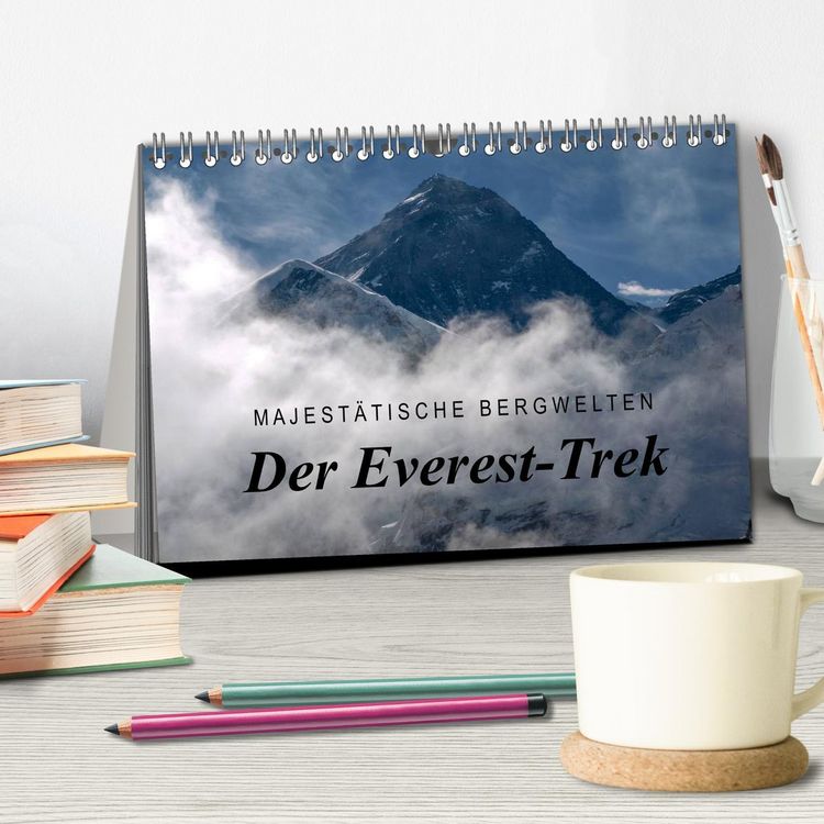 Produktbild: Majest&auml;tische Bergwelten - Der Everest Trek (Tischkalender 2026 DIN A5 quer), CALVENDO Monatskalender