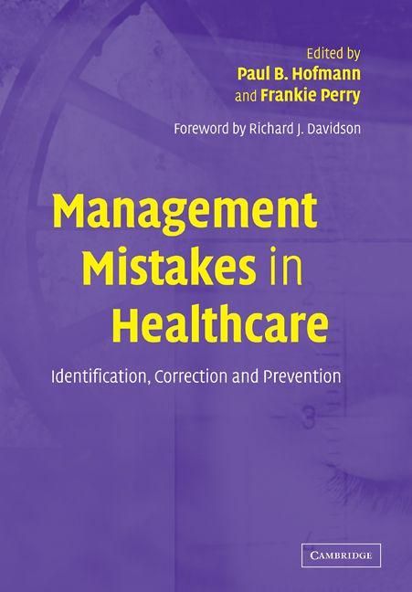 Produktbild: Management Mistakes in Healthcare