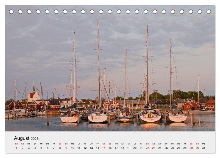 Produktbild: D&auml;nemark - Land, K&uuml;sten, St&auml;dte (Tischkalender 2026 DIN A5 quer), CALVENDO Monatskalender