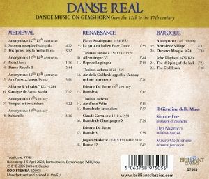 Produktbild: Danse Real:Dance Music on Gemshorn
