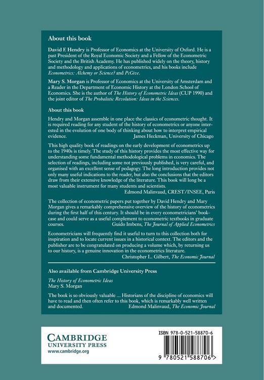 Produktbild: The Foundations of Econometric Analysis