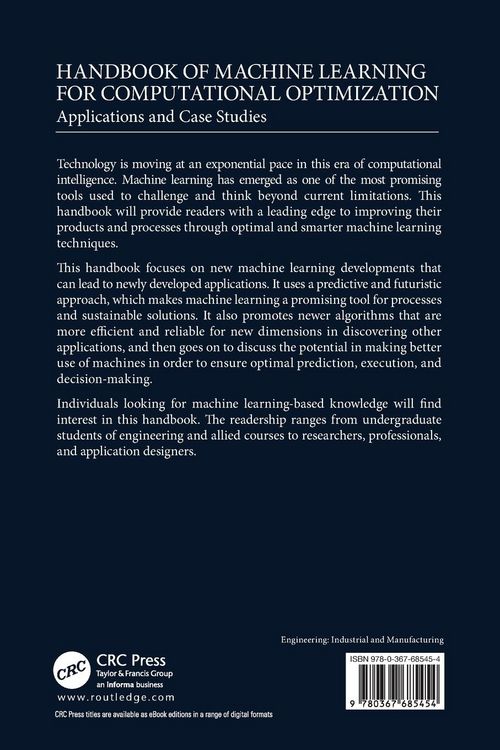 Produktbild: Handbook of Machine Learning for Computational Optimization