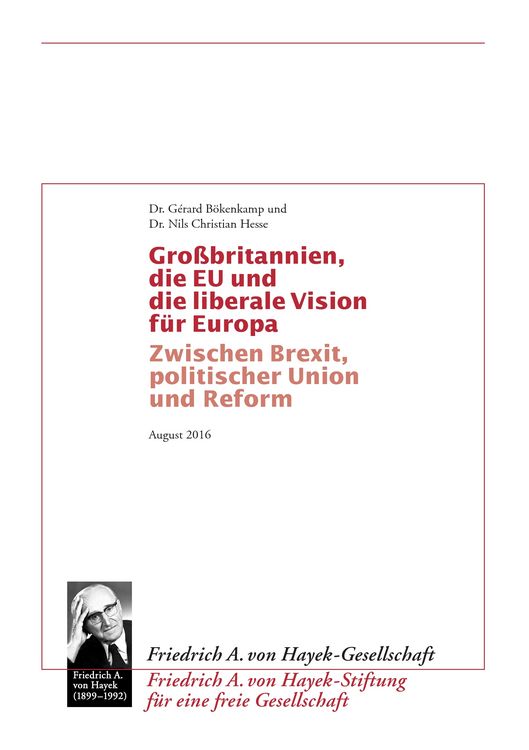 Produktbild: Grossbritannien, die EU und die liberale Vision f&uuml;r Europa