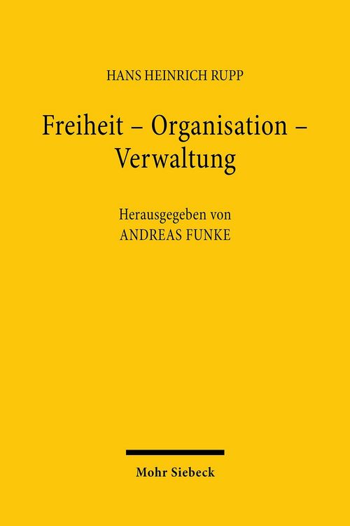 Produktbild: Freiheit - Organisation - Verwaltung