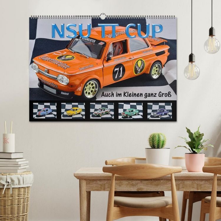 Produktbild: NSU TT CUP Auch im Kleinen ganz Gro&szlig; (Wandkalender 2026 DIN A2 quer), CALVENDO Monatskalender