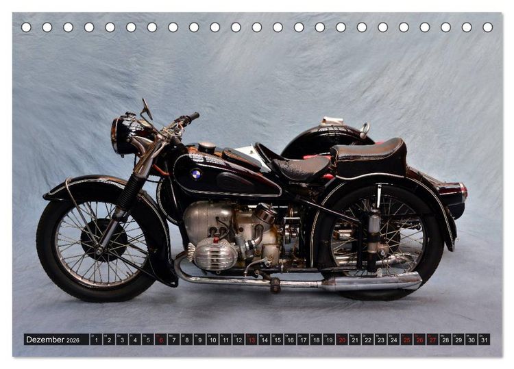 Produktbild: BMW R 51/3 Gespann (Tischkalender 2026 DIN A5 quer), CALVENDO Monatskalender