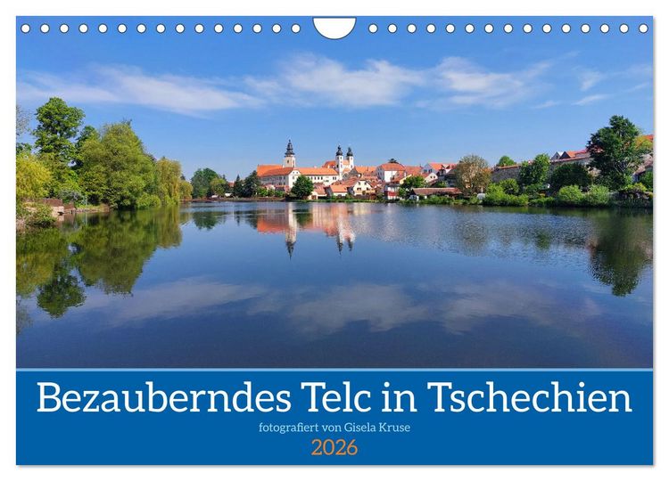 Produktbild: Bezauberndes Telc in Tschechien (Wandkalender 2026 DIN A4 quer), CALVENDO Monatskalender