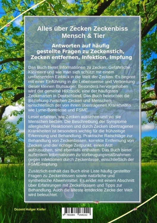 Produktbild: Alles &uuml;ber Zecken Zeckenbiss Mensch & Tier
