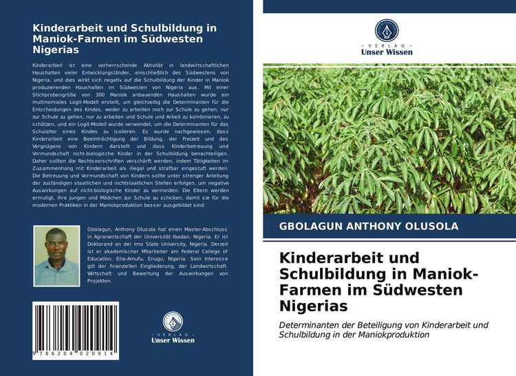 Produktbild: Kinderarbeit und Schulbildung in Maniok-Farmen im S&uuml;dwesten Nigerias