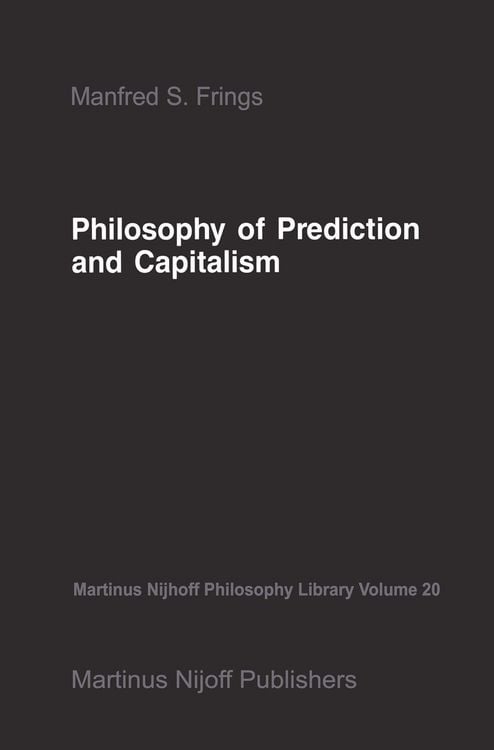 Produktbild: Philosophy of Prediction and Capitalism