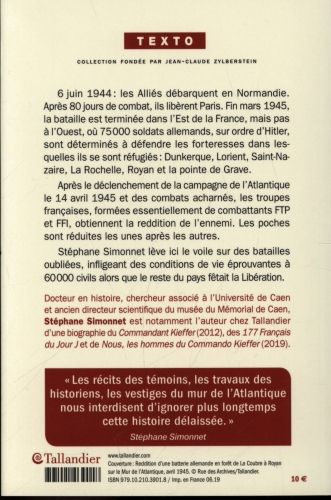Produktbild: Les poches de l'Atlantique : les batailles oubli&eacute;es de la Lib&eacute;ration