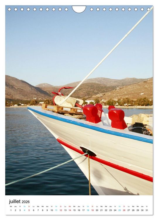 Produktbild: Souvenirs de Gr&egrave;ce (Calendrier mural 2026 DIN A4 horizontal), CALVENDO calendrier mensuel