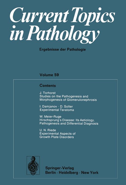 Produktbild: Current Topics in Pathology