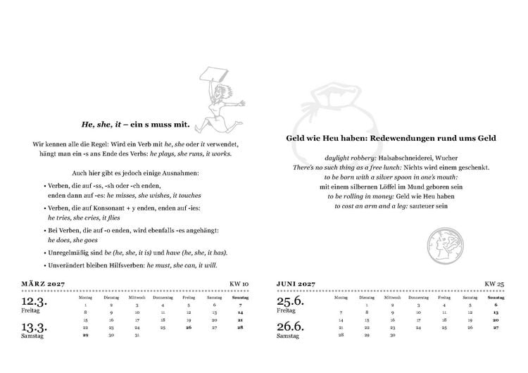 Produktbild: Der gro&szlig;e Sprachkalender Englisch 2027