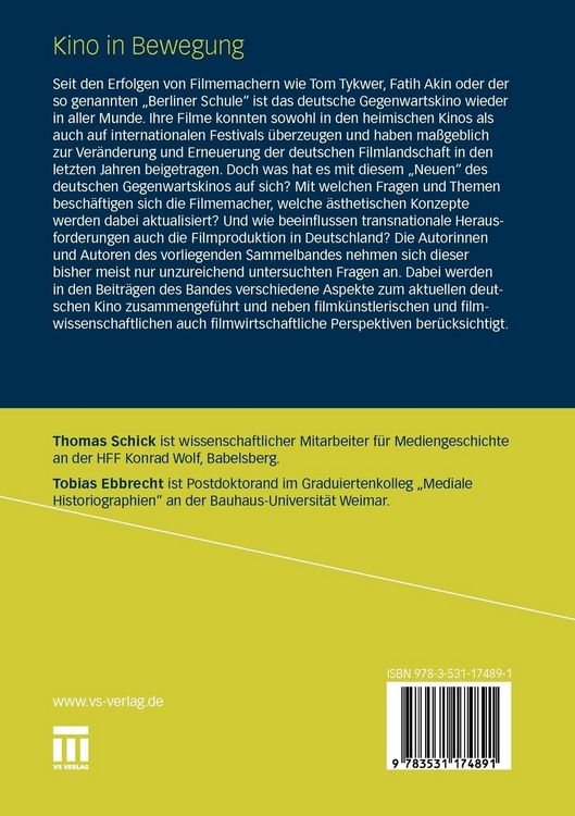 Produktbild: Kino in Bewegung
