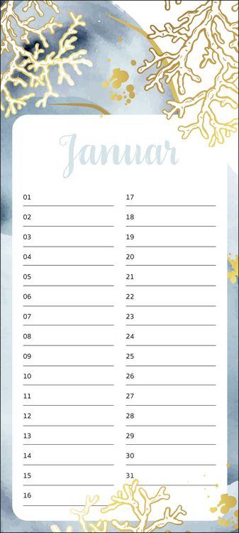 Immerwährender Geburtstagskalender Maritim