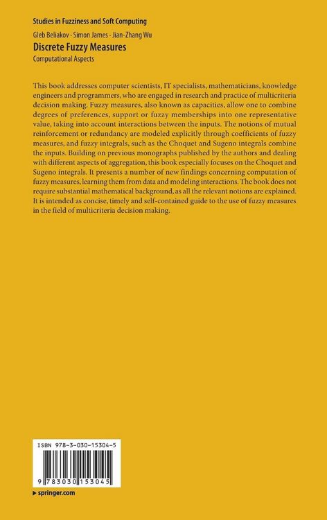 Produktbild: Discrete Fuzzy Measures