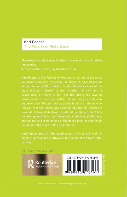Produktbild: The Poverty of Historicism