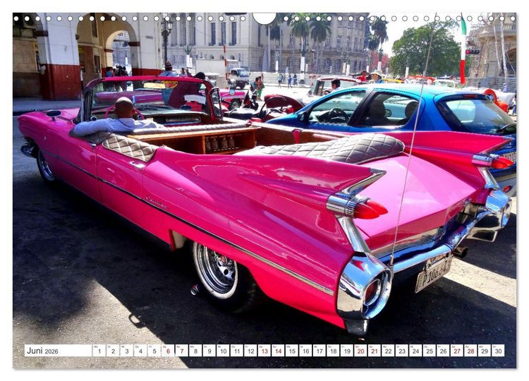 Produktbild: BEST OF CADILLAC - Traumschiff mit Bar und Flossen (Wandkalender 2026 DIN A3 quer), CALVENDO Monatskalender
