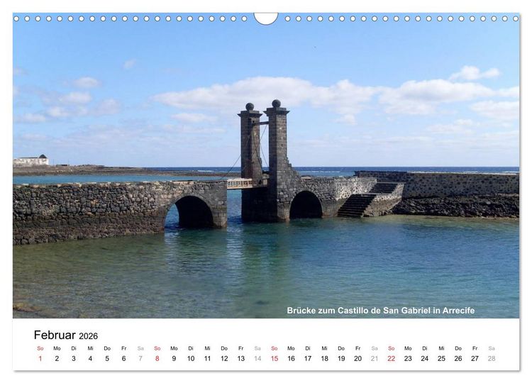 Produktbild: Die Canarischen Inseln - Lanzarote (Wandkalender 2026 DIN A3 quer), CALVENDO Monatskalender