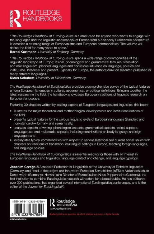 Produktbild: The Routledge Handbook of Eurolinguistics