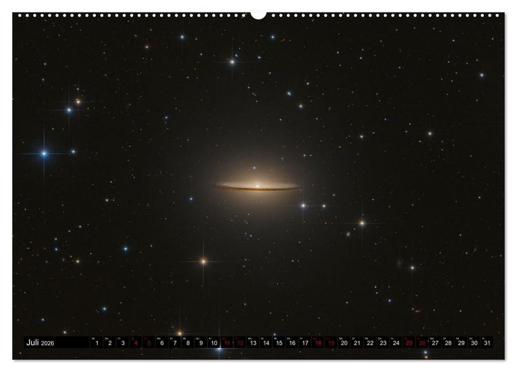 Produktbild: Galaxien im Universum (Wandkalender 2026 DIN A2 quer), CALVENDO Monatskalender