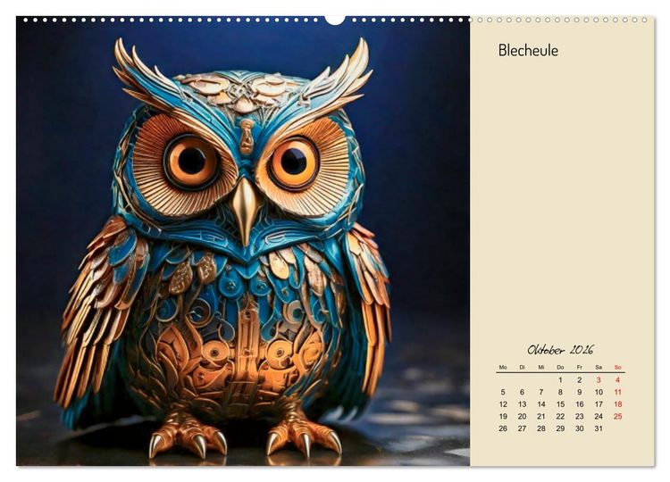 Produktbild: Vogelwelt, lustig, bunt und verspielt (hochwertiger Premium Wandkalender 2026 DIN A2 quer), Kunstdruck in Hochglanz
