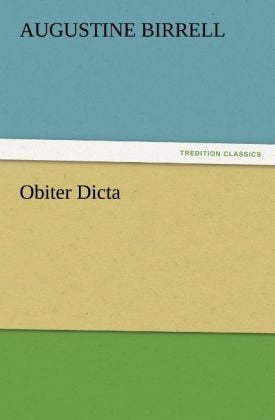 Produktbild: Obiter Dicta