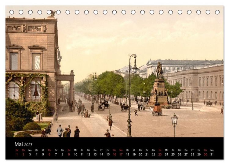 Produktbild: Berlin um 1900 (Tischkalender 2027 DIN A5 quer), CALVENDO Monatskalender