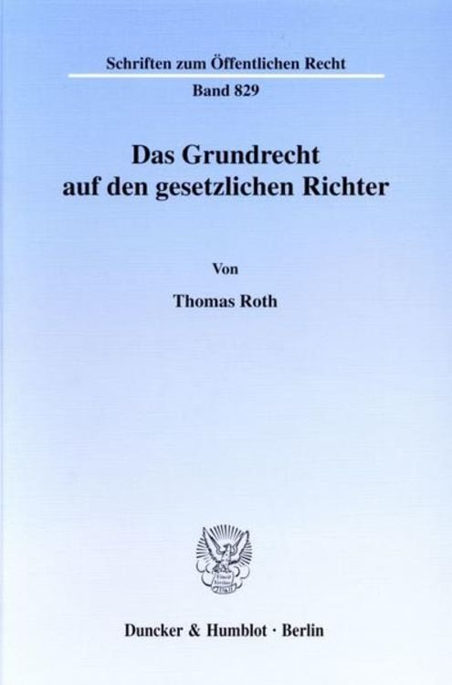 Produktbild: Das Grundrecht auf den gesetzlichen Richter.
