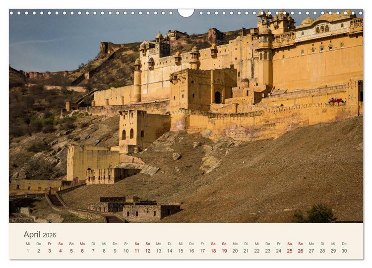 Produktbild: Rajasthan - Architektur im Land der K&ouml;nige (Wandkalender 2026 DIN A3 quer), CALVENDO Monatskalender