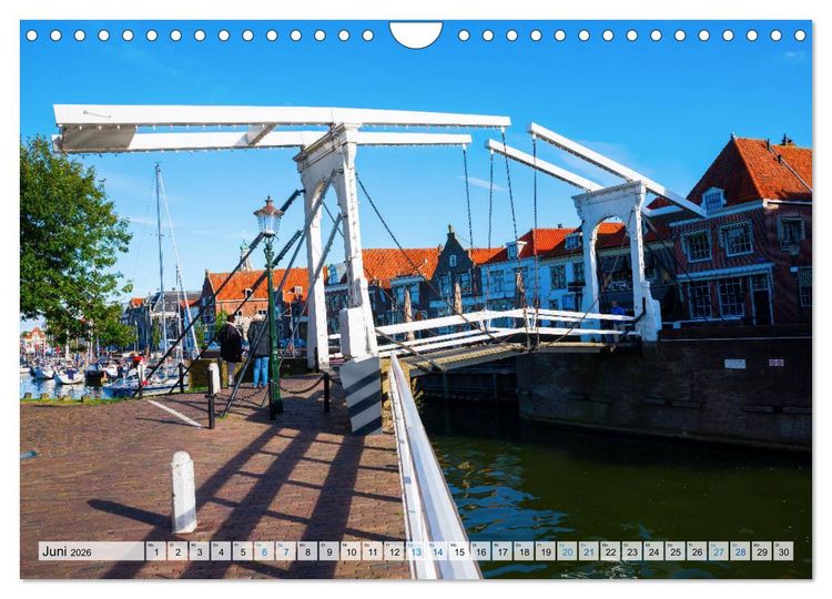 Produktbild: Enkhuizen - historische Hafenstadt am Ijsselmeer (Wandkalender 2026 DIN A4 quer), CALVENDO Monatskalender