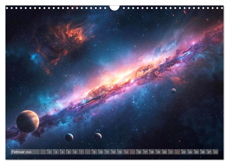 Produktbild: Fantastische Sternenwelten (Wandkalender 2026 DIN A3 quer), CALVENDO Monatskalender