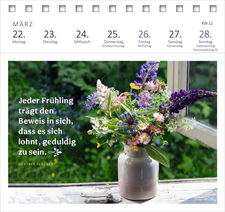 Produktbild: Postkartenkalender Gartengl&uuml;ck 2027
