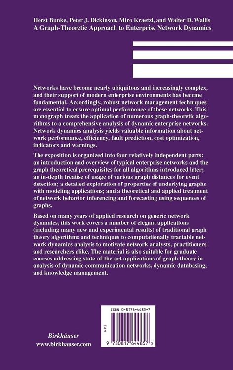 Produktbild: A Graph-Theoretic Approach to Enterprise Network Dynamics