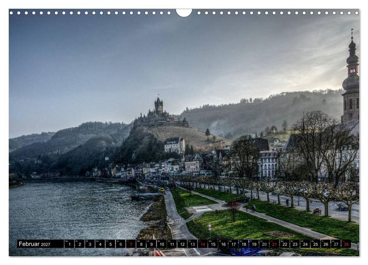 Produktbild: Mosel Impressionen Mystische Burgen und magische Orte (Wandkalender 2027 DIN A3 quer), CALVENDO Monatskalender
