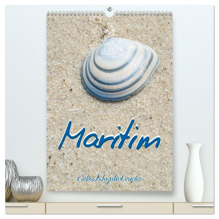 Produktbild: Maritim - Geburtstagskalender (hochwertiger Premium Wandkalender 2026 DIN A2 hoch), Kunstdruck in Hochglanz