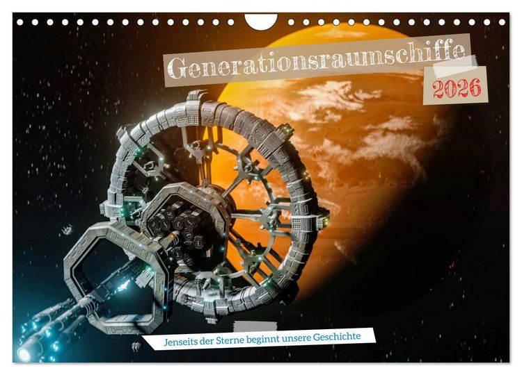 Produktbild: Generationsraumschiffe (Wandkalender 2026 DIN A4 quer), CALVENDO Monatskalender