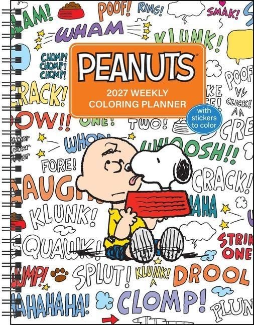 Produktbild: Peanuts(r) 2027 Monthly/Weekly Coloring Calendar with Stickers to Color