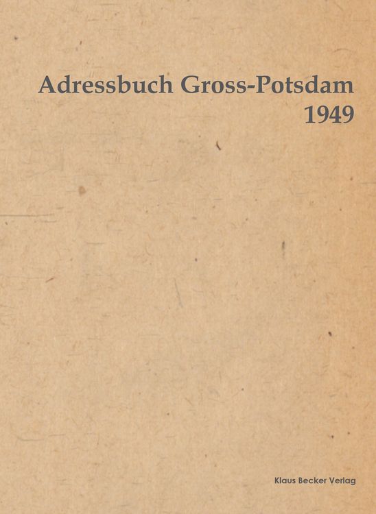 Produktbild: Adressbuch Gross-Potsdam 1949