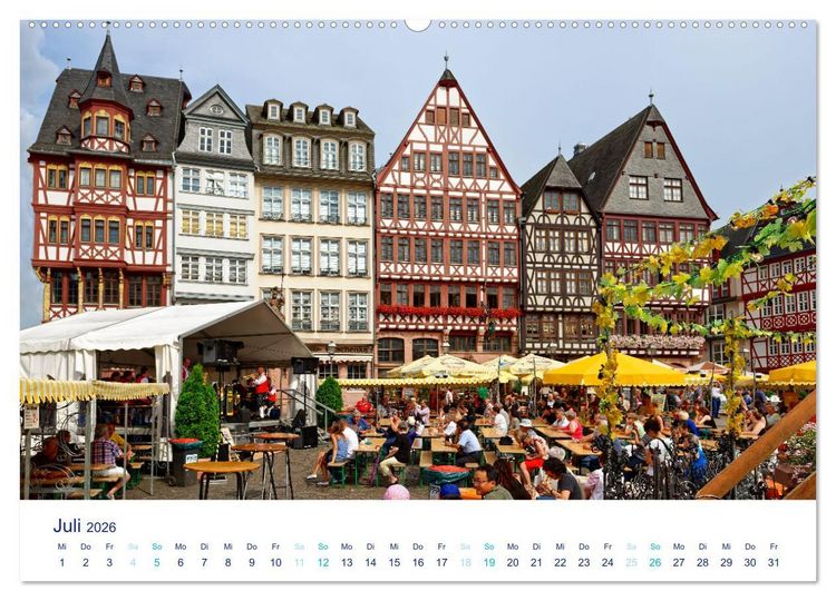 Produktbild: Fantastisches Frankfurt (hochwertiger Premium Wandkalender 2026 DIN A2 quer), Kunstdruck in Hochglanz