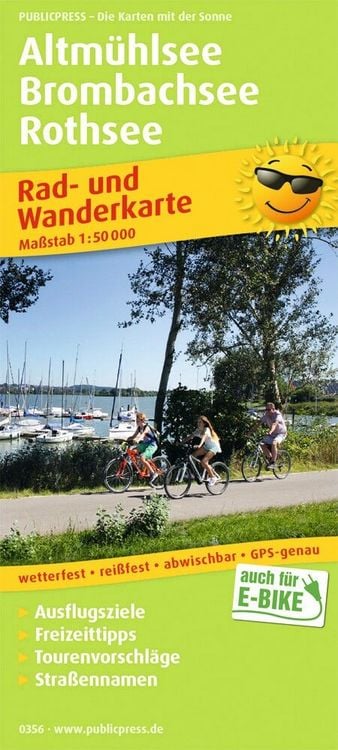 Produktbild: Altm&uuml;hlsee - Brombachsee - Rothsee 1 : 50 000