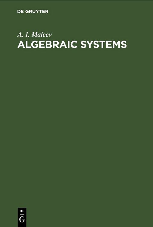 Produktbild: Algebraic Systems