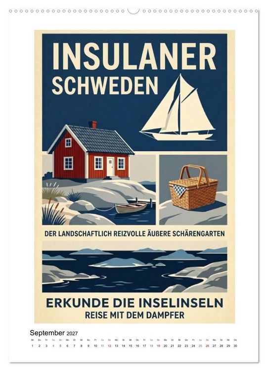 Produktbild: Sehnsucht Skandinavien &ndash; Die Mid-Century Collection (hochwertiger Premium Wandkalender 2027 DIN A2 hoch), Kunstdruck in Hochglanz