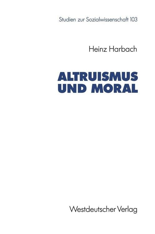 Produktbild: Altruismus und Moral