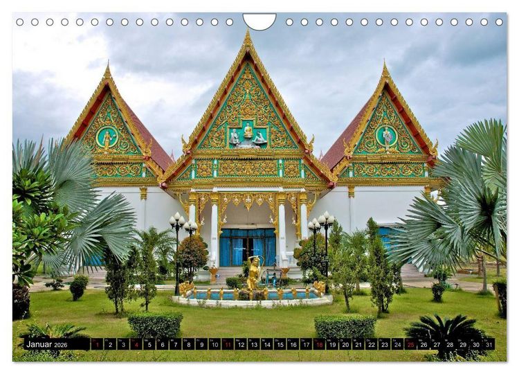 Produktbild: Thailand - Ein bezauberndes K&ouml;nigreich (Wandkalender 2026 DIN A4 quer), CALVENDO Monatskalender