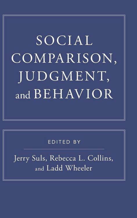 Produktbild: Social Comparison, Judgment, and Behavior