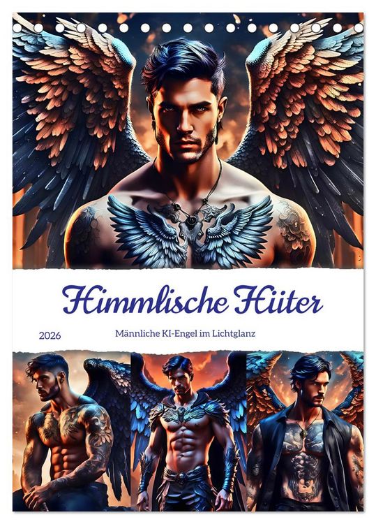Produktbild: Himmlische H&uuml;ter (Tischkalender 2026 DIN A5 hoch), CALVENDO Monatskalender