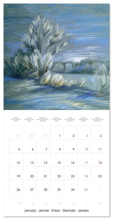 Produktbild: Impressions pastel (Calendrier mural carr&eacute; 2026 30x30 cm) Calendrier double avec une page pour vos prises de notes